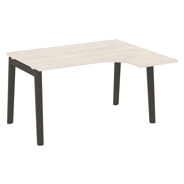 Стол эргономичный правый на деревянных опорах Onix Wood OW.SA-3R 1380x1180x750