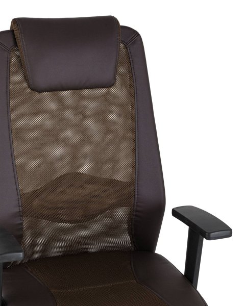 Кресло офисное TopChairs Studio коричневое (Компьютерное кресло Studio коричневый)