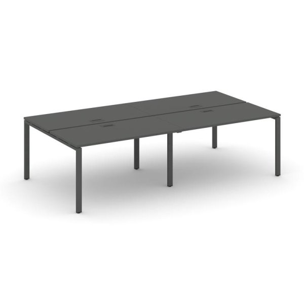 Рабочая станция 2-х сторонняя SN-6P.DRS-044 (3160х1432х750) (Антрацит/Металл Антрацит)