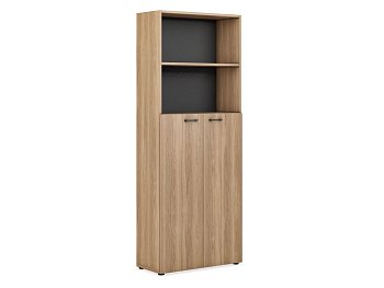 Шкаф для документов (низ средние фасады, верх открытый) EVOLUTION (800х364х2050)