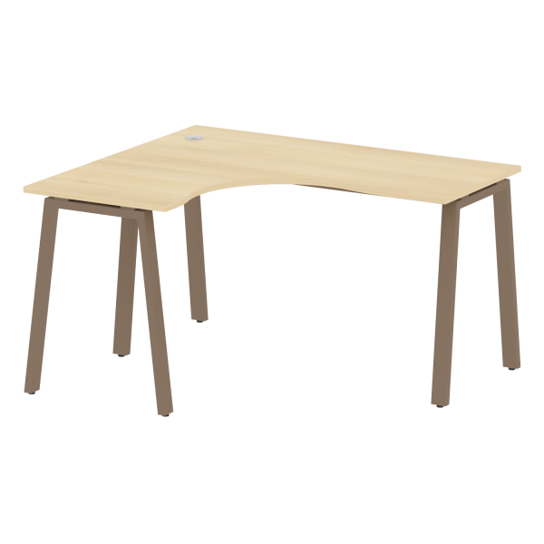 Стол криволинейный левый Metal System Style БА.СА-3 Л 1400x1200x750