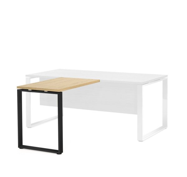 Приставка к столу опоры черные Exe 101 401 1000x760x600 (Дуб светлыйЧерный)