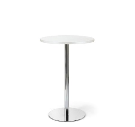 Стол барный 60/105 CAFE 60x105 W3 600х600х1050 (Белый/Хром)