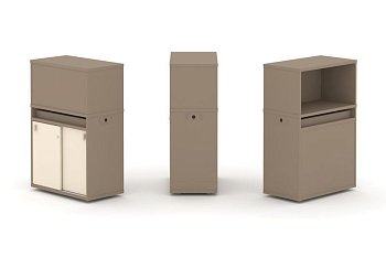 Тумба одиночная + низкая надставка ES.NB.1N-3 (750х410х1135)