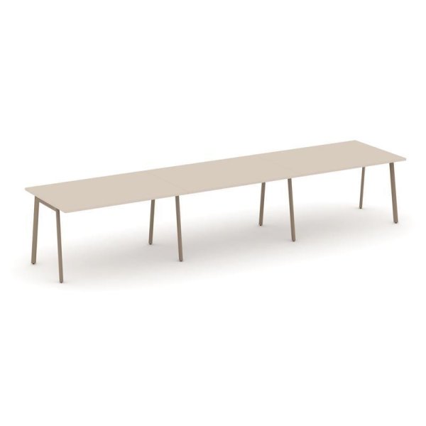 Стол переговорный ES.PRG-3.3-P (4140х980х750) (Капучино/Металл Латте)
