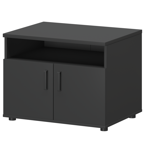 Тумба для оргтехники Смарт СМТ-2ДН 800x600x625 (Графит)