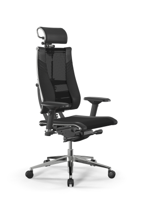 Кресло для руководителя Метта Y 4DF B2-15D - YM93+Infinity+carbon /Kc14/Nc09/D04P/H2cL-3D(M26.B32.G2 (Черный)