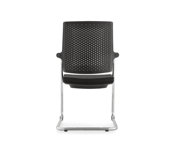 Кресло офисное / Стайл 2 CF / хром / черная ткань / спинка черный пластик
