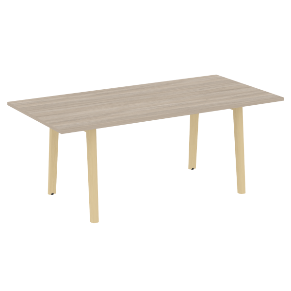 Стол переговорный на деревянных опорах Onix Wood Direct OW.PRG-19 1980x980x750